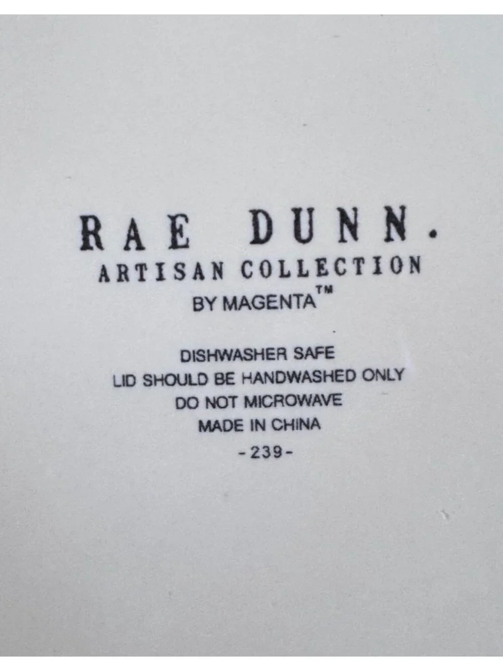 Rae Dunn Shamrocks Ceramic Jar With Lid Green Top White Body Artisan Collection